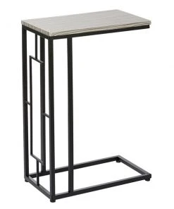Grayson Lane Black Metal Rectangular End Table