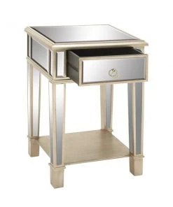 Grayson Lane Beige Mirror Square End Table -GRAYSON LANE shop 330857313 AlternateImage5 l