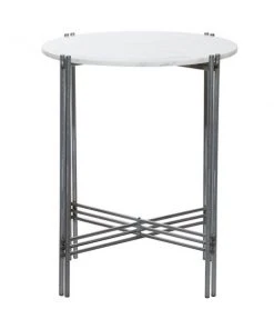 Grayson Lane Silver and Granite/Marble Round End Table -GRAYSON LANE shop 330857314 AlternateImage5 l