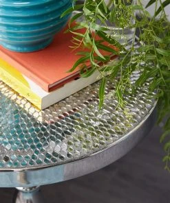 Grayson Lane Glam Silver Metal Round End Table -GRAYSON LANE shop 330857315 AlternateImage2 l