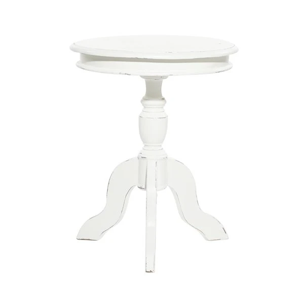 Grayson Lane Farmhouse White Wood Round Accent Table 1 Grayson Lane Farmhouse White Wood Round Accent Table