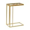 Grayson Lane Gold Metal with Glass Rectangular End Table