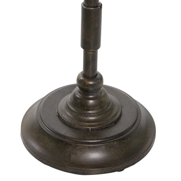 Grayson Lane Industrial Black Wood Round End Table 4 Grayson Lane Industrial Black Wood Round End Table - Image 4