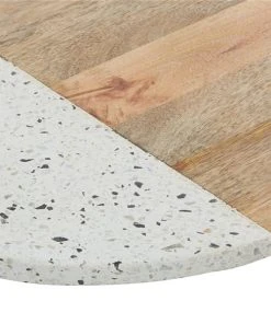 Grayson Lane 13.55-in x 16.8-in Round Natural Brown Wood/Terrazzo Cutting Board -GRAYSON LANE shop 330857324 AlternateImage2 l