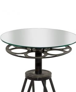 Grayson Lane Eclectic Black Metal and Glass Round End Table 7 Grayson Lane Eclectic Black Metal and Glass Round End Table -GRAYSON LANE shop 330857332 AlternateImage3 l