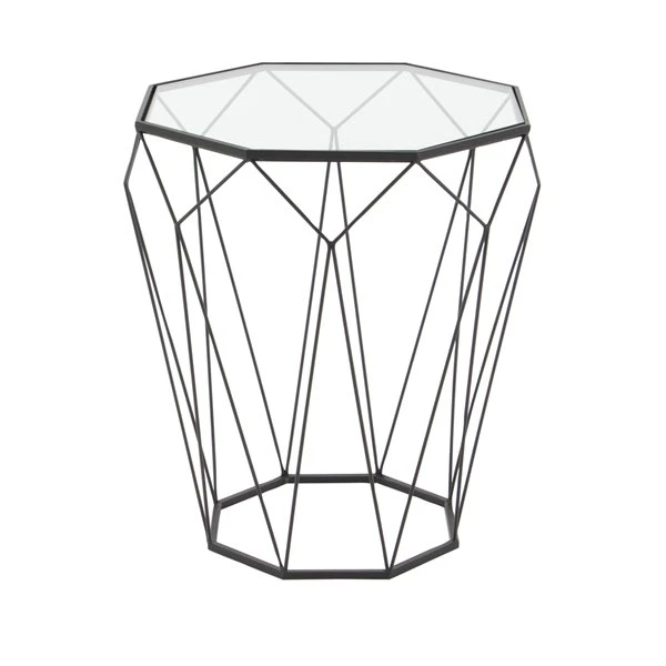 Grayson Lane Contemporary Black Iron Round End Table 4 Grayson Lane Contemporary Black Iron Round End Table - Image 4