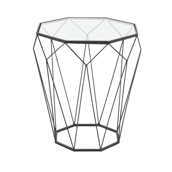 Grayson Lane Contemporary Black Iron Round End Table 5 Grayson Lane Contemporary Black Iron Round End Table - Image 5
