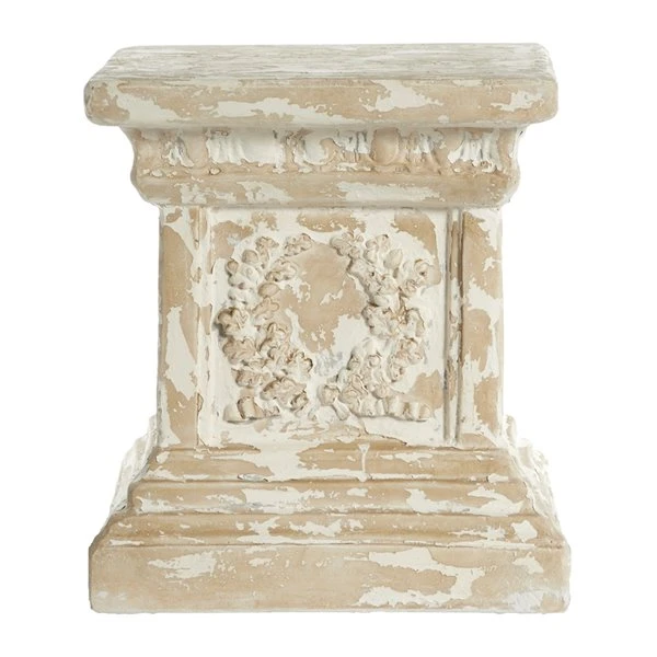 Grayson Lane Vintage Beige Resin Square End Table 5 Grayson Lane Vintage Beige Resin Square End Table - Image 5