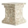 Grayson Lane Vintage Beige Resin Square End Table