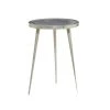 Grayson Lane Contemporary Silver Aluminum Round End Table