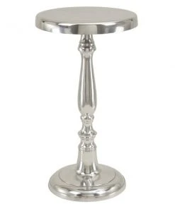 Grayson Lane Traditional Silver Aluminum Accent Table -GRAYSON LANE shop 330857338 AlternateImage5 l