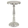 Grayson Lane Traditional Silver Aluminum Accent Table