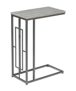 Grayson Lane Contemporary Grey Iron Rectangular End Table