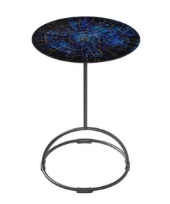 Grayson Lane Contemporary Blue Metal Round End Table -GRAYSON LANE shop 330857340 AlternateImage5 l