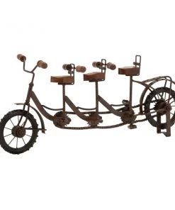 Grayson Lane 9-in x 20-in Vintage Brown Metal Bicycle Sculpture
