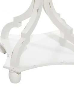 Grayson Lane Farmhouse White Wood Corner End Table -GRAYSON LANE shop 330857343 AlternateImage4 l