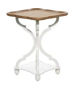 Grayson Lane Farmhouse White Wood Corner End Table -GRAYSON LANE shop 330857343 AlternateImage5 l