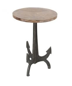Grayson Lane Black Iron with Wood Round End Table -GRAYSON LANE shop 330857344 AlternateImage5 l