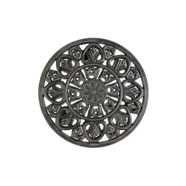 Grayson Lane Contemporary Black Wood Round End Table 5 Grayson Lane Contemporary Black Wood Round End Table - Image 5