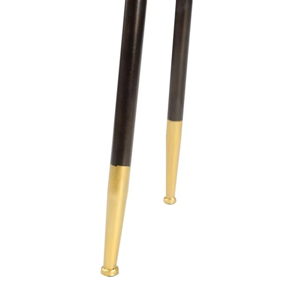 Grayson Lane Industrial Black Iron Triangle End Table 4 Grayson Lane Industrial Black Iron Triangle End Table - Image 4