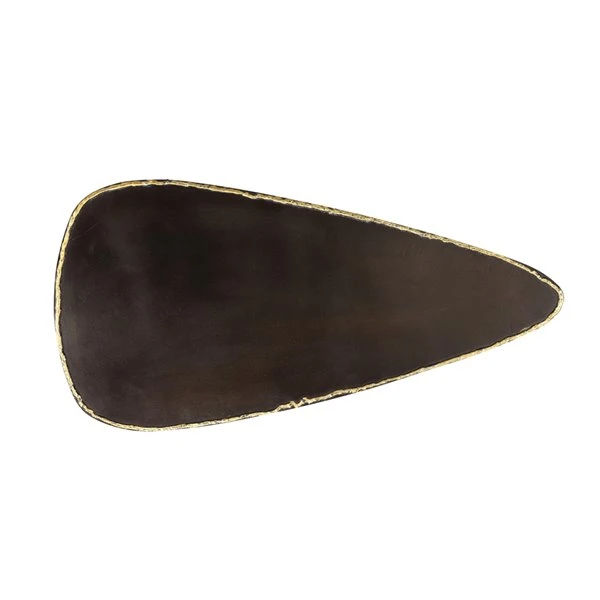 Grayson Lane Industrial Black Iron Triangle End Table 5 Grayson Lane Industrial Black Iron Triangle End Table - Image 5