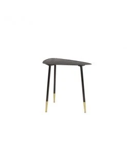 Grayson Lane Industrial Black Iron Triangle End Table