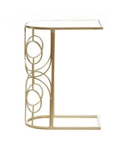 Grayson Lane Gold Mirror Half-round End Table -GRAYSON LANE shop 330857349 AlternateImage6 l