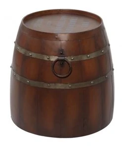 Grayson Lane Farmhouse Brown Metal Round End Table -GRAYSON LANE shop 330857350 AlternateImage5 l