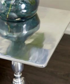 Grayson Lane Traditional Silver Metal Square End Table 7 Grayson Lane Traditional Silver Metal Square End Table -GRAYSON LANE shop 330857352 AlternateImage2 l