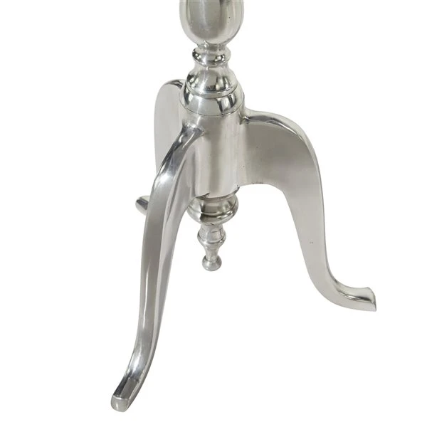 Grayson Lane Traditional Silver Metal Square End Table 4 Grayson Lane Traditional Silver Metal Square End Table - Image 4