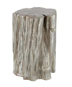 Grayson Lane Eclectic Gold Fibreglass Live Edge End Table