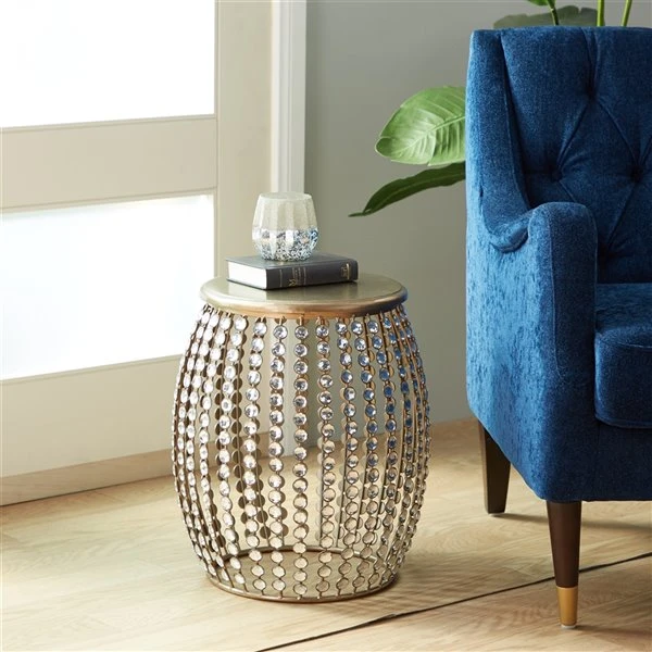 Grayson Lane Silver Wood Round End Table 3 Grayson Lane Silver Wood Round End Table - Image 3