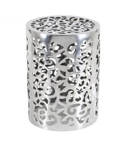 Grayson Lane Contemporary Silver Aluminum Round Stool 9 Grayson Lane Contemporary Silver Aluminum Round Stool -GRAYSON LANE shop 330857357 AlternateImage5 l