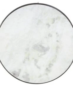 Grayson Lane Contemporary Silver Granite/Marble Round End Table 9 Grayson Lane Contemporary Silver Granite/Marble Round End Table -GRAYSON LANE shop 330857358 AlternateImage5 l