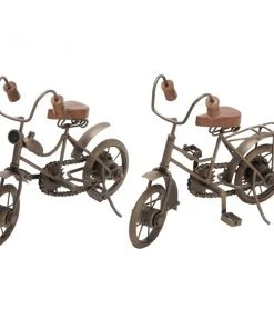 Grayson Lane Set of 2 11-in x 8-in Vintage Gold Bicycle Sculpture