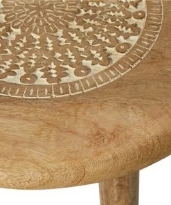 Grayson Lane Traditional Light Brown Mango Wood Accent Table -GRAYSON LANE shop 330857367 AlternateImage3 l