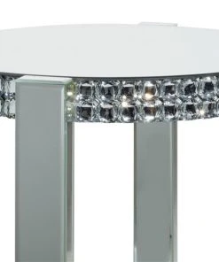 Grayson Lane Silver Mirror Round End Table -GRAYSON LANE shop 330857371 AlternateImage4 l
