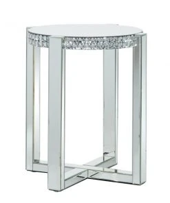 Grayson Lane Silver Mirror Round End Table -GRAYSON LANE shop 330857371 AlternateImage5 l