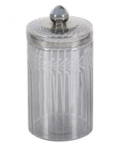 Grayson Lane Set of 2 Glam Decorative Jars in Grey Glass -GRAYSON LANE shop 330857377 AlternateImage5 l