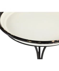 Grayson Lane Farmhouse Black Iron and Pine Wood Round End Table -GRAYSON LANE shop 330857378 AlternateImage4 l