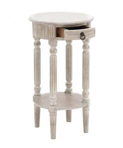 Grayson Lane Farmhouse Light Brown Wood Round End Table -GRAYSON LANE shop 330857379 AlternateImage5 l