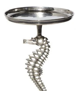 Grayson Lane Coastal Silver Metal Round End Table -GRAYSON LANE shop 330857381 AlternateImage3 l