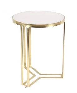 Grayson Lane Gold Iron with Granite/Marble Round End Table -GRAYSON LANE shop 330857385 AlternateImage5 l