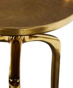 Grayson Lane Gold Aluminum Round End Table -GRAYSON LANE shop 330857387 AlternateImage3 l
