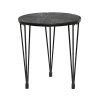 Grayson Lane Modern Black Round End Table
