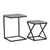 Grayson Lane 2-Piece Square Marble Accent Table Set