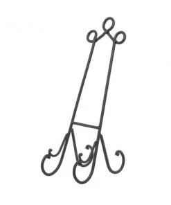 Grayson Lane 18-in x 6-in Traditional Easel in Black Iron