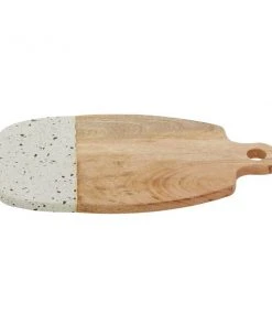 Grayson Lane 8.85-in x 15.85-in Natural Brown Wood/Terrazzo Cutting Board -GRAYSON LANE shop 330857394 AlternateImage4 l