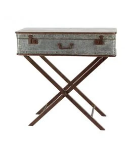 Grayson Lane Grey Metal Rectangular End Table -GRAYSON LANE shop 330857396 AlternateImage6 l