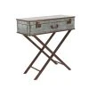 Grayson Lane Grey Metal Rectangular End Table
